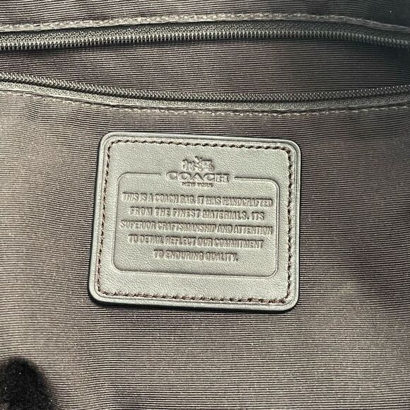 Coach Snake Print Shoulder Bag - Black and Tan - Picture 12 of 12